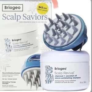 *NEW*  Briogeo Scalp Saviors Set- Shampoo/Massager- NIB